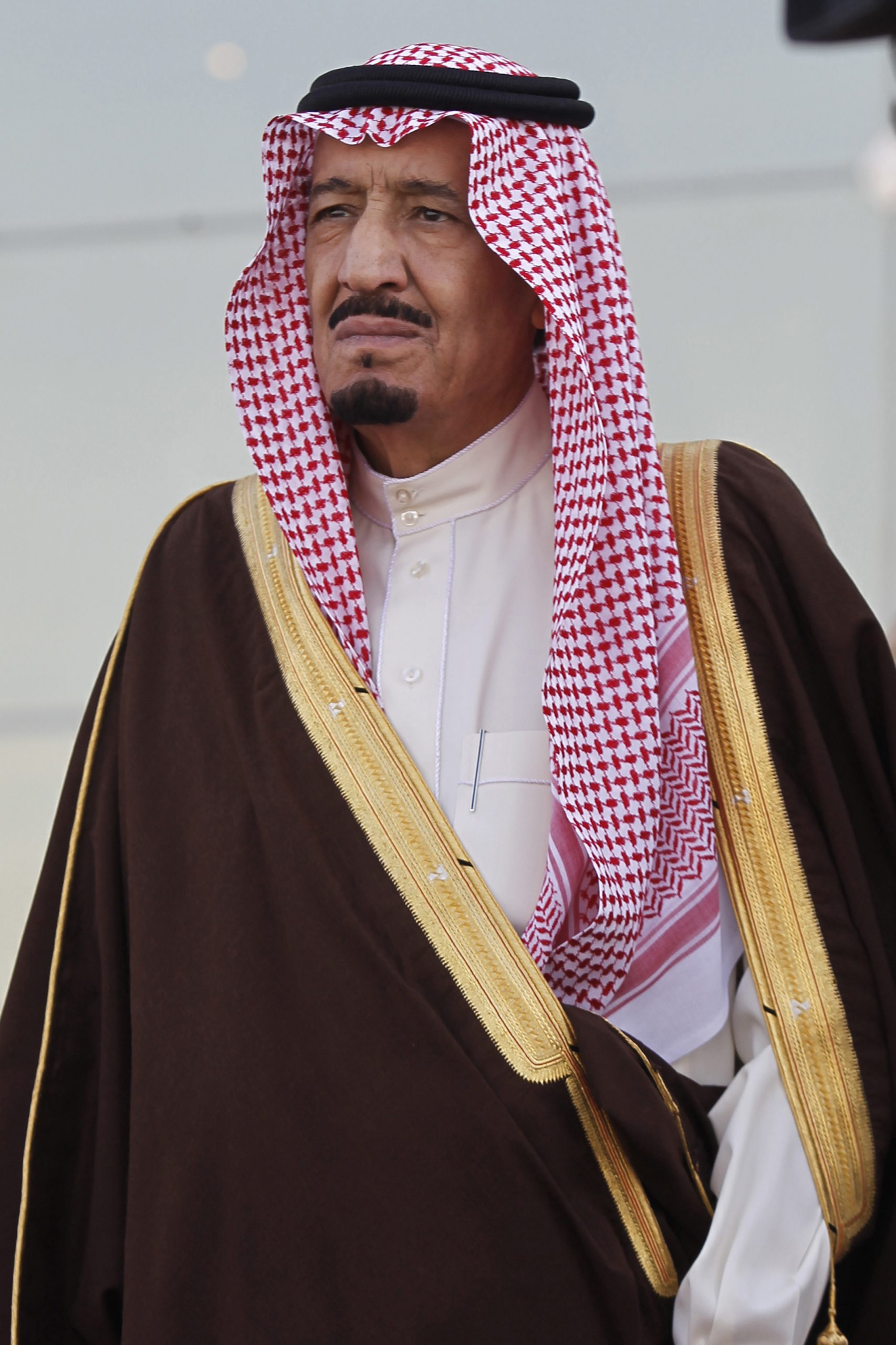 Saudi Arabia's Crown Prince Salman looks on during a graduation ceremony for Royal Saudi Air Force officers at King Faisal Air Academy in Riyadh